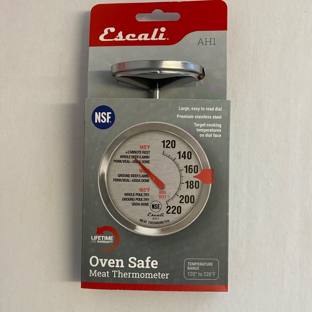 Stainless Steel Meat Thermometer Oven Safe Extra Large Dial